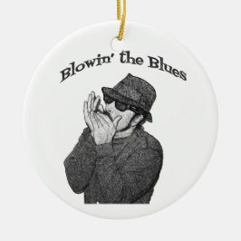 Blues Harp kerstversiering Keramisch Ornament
