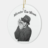 Blues Harp kerstversiering Keramisch Ornament (Links)