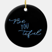 Blues hebben het originele anime meisje keramisch ornament (Achterkant)