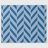 Blues Herringbone Cadeaupapier (Vlak)