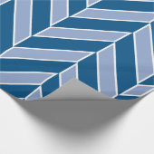 Blues Herringbone Cadeaupapier (Hoek)