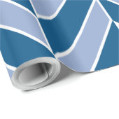 Blues Herringbone Cadeaupapier (Rol Hoek)