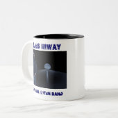 Blues Hiway 1 Tweekleurige Koffiemok (Voorkant links)