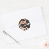 Blues Labs en Cool Cat Ronde Sticker (Envelop)