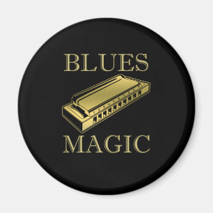 Blues Magic Instrument Harmonica Music Sound Gift Magneet
