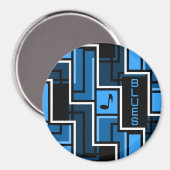 Blues magnet, groot magneet (Voorkant / Achterkant)