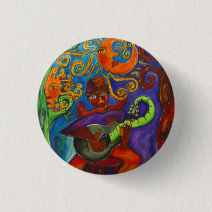 Blues    ManRound Button