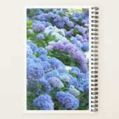 Blues Muse Hydrangeas Spiral Notitieboek (Achterkant)