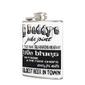Blues Music Flask  Juke Joint Sign Route 61 Heupfles (Links)