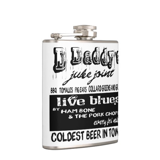 Blues Music Flask  Juke Joint Sign Route 61 Heupfles (Rechts)
