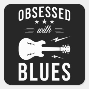 Blues Music Gezegde Gift Vierkante Sticker