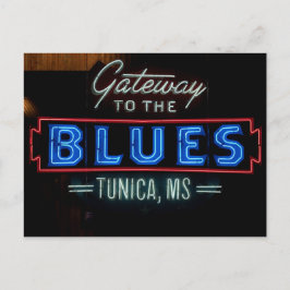 Blues Music Sign Tunica Mississippi Briefkaart