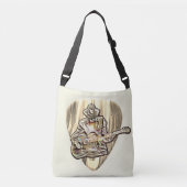 Blues Musician achter Pick - Voel de muziek Crossbody Tas (Voorkant)