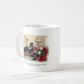 Blues musicus in therapie koffiemok (Voorkant links)