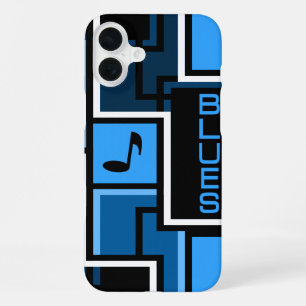 Blues Muziek telefoonhoesjes iPhone 16 Plus Hoesje