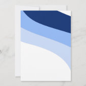 Blues Navy Carolina Robins Egg Horizontal Streams Kaart (Achterkant)