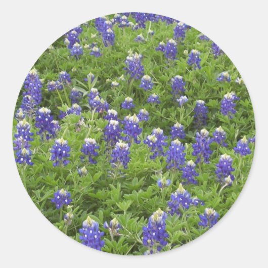 Blues Power Ronde Sticker (Voorkant)