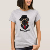 Blues Pug Brother T-shirt (Voorkant)