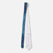 Blues & Purples Tie Dye Necktie Stropdas (Achterkant)