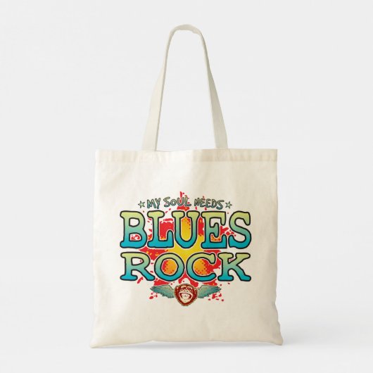 Blues Rock Soul Canvas tas (Achterkant)