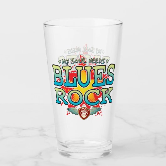 Blues Rock Soul Glass Tumbler (Voorkant)