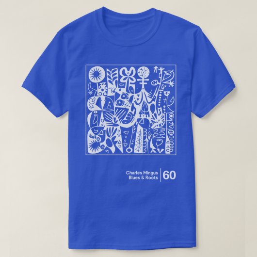 Blues Roots Charles Mingus Minimal Style Graphic A T-shirt (Design voorkant)