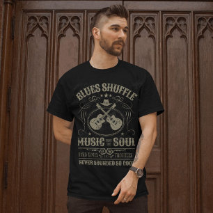 Blues Shuffle Muziek Van De Ziel Voor Muzikanten T-shirt