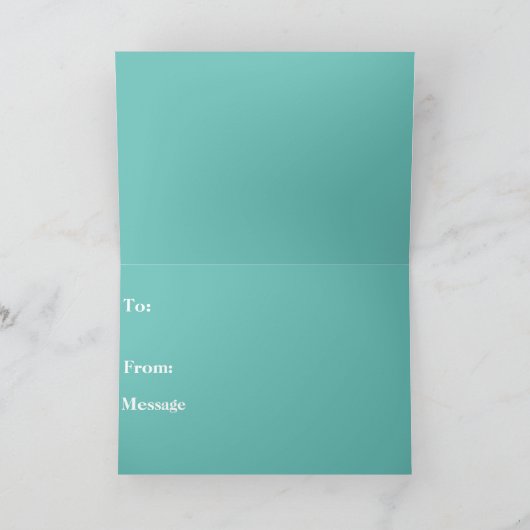 Blues Singer Bedankkaart (Binnen)