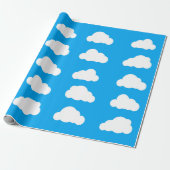 Blues skies - cadeauomslag cadeaupapier (Uitgerold)