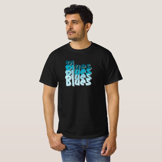 Blues T-shirt (Voorkant volledig)