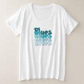 Blues T-shirt (Design voorkant)