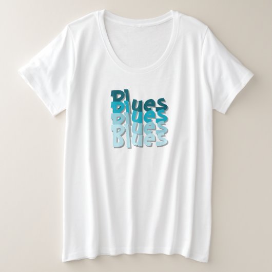 Blues T-shirt (Design voorkant)