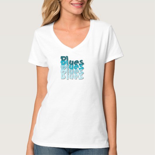 Blues T-shirt (Voorkant)