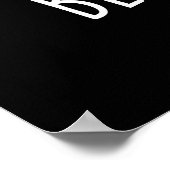 Blues Tooth Funny Dental Music Pun Dark BG Poster (Hoek)