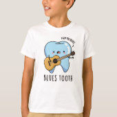 Blues Tooth Funny Dental Music Pun T-shirt (Voorkant)