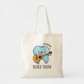 Blues Tooth Funny Dental Music Pun Tote Bag (Voorkant)