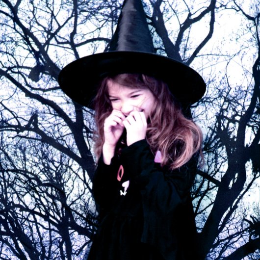 Blues Tree Shadows Forest tinten Wandkleed