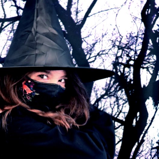 Blues Tree Shadows Forest tinten Wandkleed