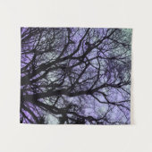 Blues Tree Shadows Forest tinten Wandkleed (Voorkant (horizontaal))