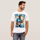 Blues Vibe T-Shirt: Voel het ritme T-shirt (Voorkant volledig)