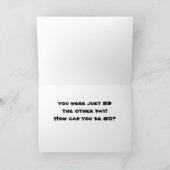 BLUES ZINGEN **60ste VERJAARDAG** HUMOR Kaart (Binnen)