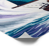 BlueSailBoat Poster (Hoek)