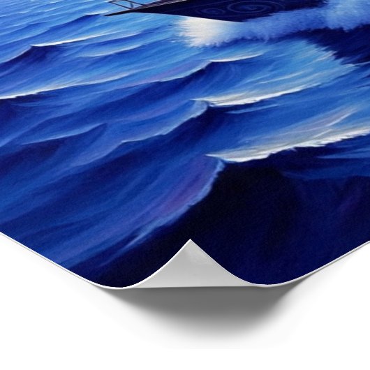 BlueSailBoat Poster (Hoek)