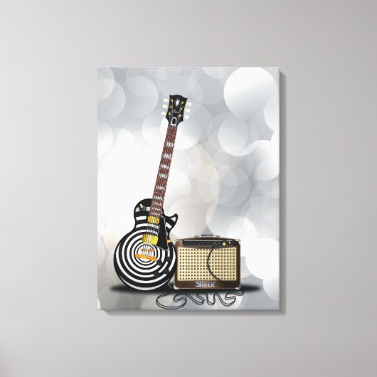 Bluesgitaar Canvas Afdruk (Voorkant)