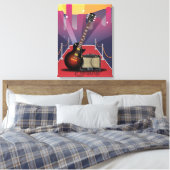 Bluesgitaar Canvas Afdruk (Insitu (Slaapkamer))