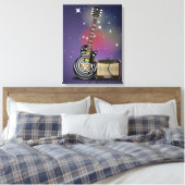 Bluesgitaar Canvas Afdruk (Insitu (Slaapkamer))