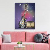 Bluesgitaar Canvas Afdruk (Insitu (Woonkamer))