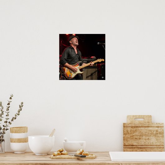 bluesgitarist poster (Keuken)