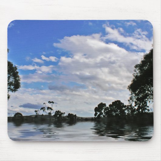 Blueskies & Clouds Mousepad Muismat (Voorkant)