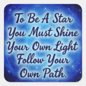 BlueSkys Vierkante Sticker (Voorkant)